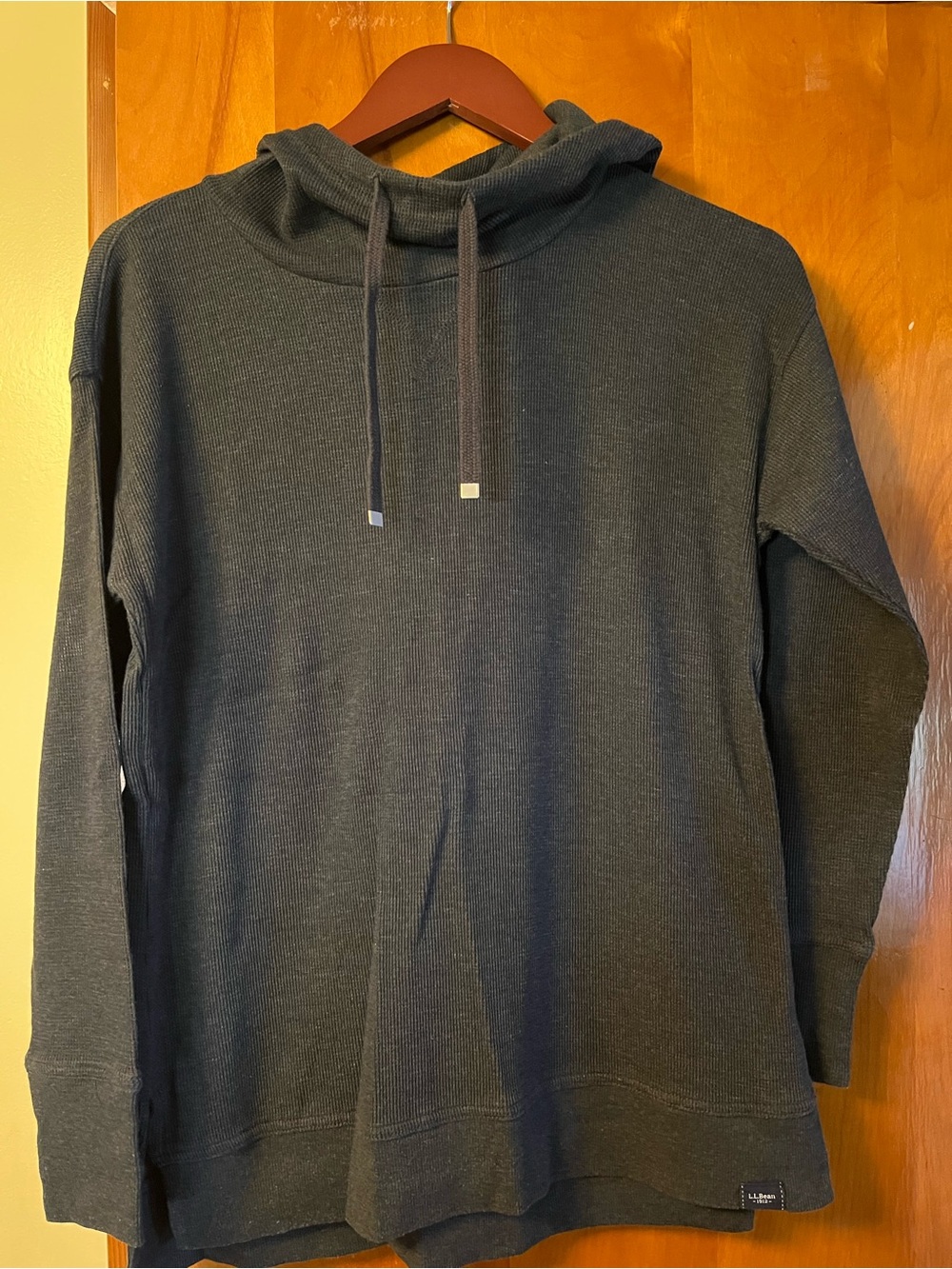 LL Bean hooded shirt size xs